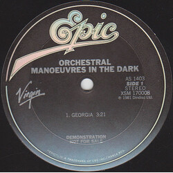 Orchestral Manoeuvres In The Dark Georgia USED VINYL 12INCH 33 S RPM PROMO