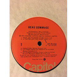 Beau Dommage Beau Dommage Vinyl LP USED