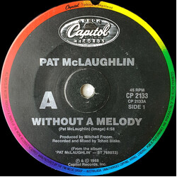 Pat McLaughlin Without A Melody USED VINYL 7INCH SINGLE
