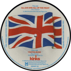 The Kinks All Day And All Of The Night USED VINYL 7INCH SINGLE PICTURE DISC REISSUE