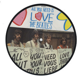 The Beatles All You Need Is Love USED VINYL 7INCH SINGLE LIMITED EDITION PICTURE DISC REISSUE