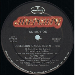 Animotion Obsession (Dance Remix) USED VINYL 12INCH 33 S RPM SINGLE