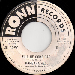 Barbara West Will He Come Back USED VINYL 7INCH 45 RPM PROMO