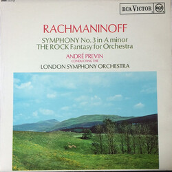 Sergei Vasilyevich Rachmaninoff / André Previn / The London Symphony Orchestra Symphony No. 3 In A Minor / The Rock Fantasy For Orchestra Vinyl LP USE