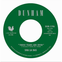 The Sha La Das Those Years Are Over USED VINYL 7INCH 45 RPM SINGLE