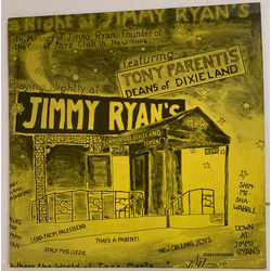 Tony Parenti And His Deans Of Dixieland A Night At Jimmy Ryan's Vinyl LP USED
