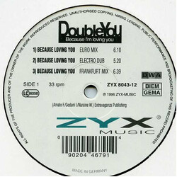 Double You Because I'm Loving You VINYL 12" USED