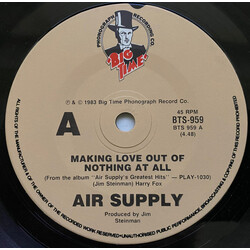 Air Supply Making Love Out Of Nothing At All USED VINYL 7INCH 45 RPM SINGLE