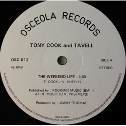 Tony Cook / Tavell The Weekend Life USED VINYL 12INCH