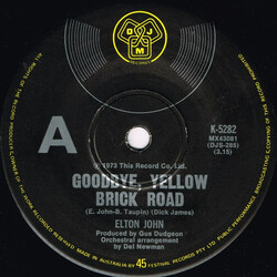 Elton John Goodbye, Yellow Brick Road USED VINYL 7INCH SINGLE 45 RPM