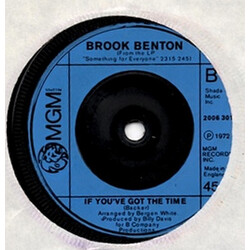 Brook Benton Sweet Memories USED VINYL 7INCH 45 RPM SINGLE