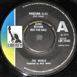 The World (4) Angelina USED VINYL 7INCH 45 RPM SINGLE PROMO