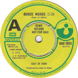 East Of Eden (2) Boogie Woogie Flu USED VINYL 7INCH 45 RPM SINGLE PROMO