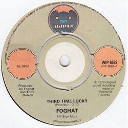 Foghat Third Time Lucky Vinyl 7" USED