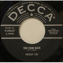 Peggy Lee The Come Back USED VINYL 7INCH 45 RPM
