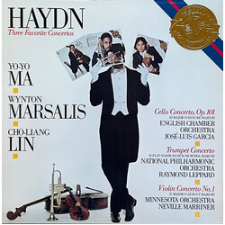 Joseph Haydn / Yo-Yo Ma / Wynton Marsalis / Cho-Liang Lin Three Favorite Concertos Vinyl LP USED