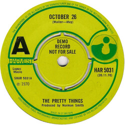 The Pretty Things October 26 USED VINYL 7INCH 45 RPM SINGLE PROMO