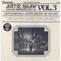 Artie Shaw And His Orchestra (1937-38) - Vol. 3 - Instrumentals Never Before On Record Vinyl LP USED
