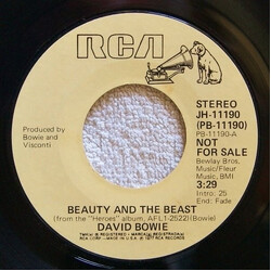 David Bowie Beauty And The Beast USED VINYL 7INCH 45 RPM SINGLE PROMO STYRENE STEREO MONO