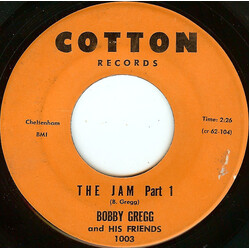 Bobby Gregg And His Friends The Jam VINYL 7" USED