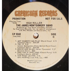 James Montgomery Band High Roller Vinyl LP USED