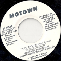 Diana Ross / Marvin Gaye / Smokey Robinson / Stevie Wonder Pops, We Love You (A Tribute To Father) Vinyl 7" USED