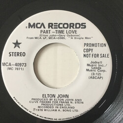 Elton John Part-Time Love Vinyl 7" USED