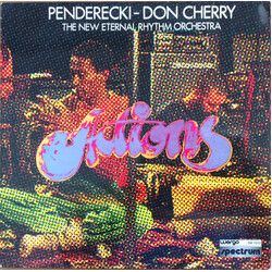 Krzysztof Penderecki / Don Cherry / The New Eternal Rhythm Orchestra Actions Vinyl LP USED