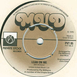 Mud Lean On Me Vinyl 7" USED