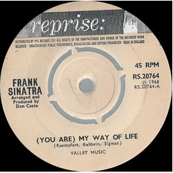 Frank Sinatra (You Are) My Way Of Life USED VINYL 7INCH 45 RPM SINGLE