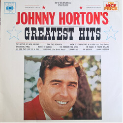 Johnny Horton Johnny Horton's Greatest Hits Vinyl LP USED