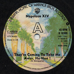 Napoleon XIV They're Coming To Take Me Away, Ha-Haa! USED VINYL 7INCH 45 RPM SINGLE REISSUE