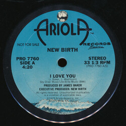 New Birth I Love You USED VINYL 12INCH 33 S RPM PROMO