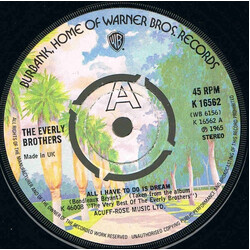 Everly Brothers All I Have To Do Is Dream / Cathy's Clown USED VINYL 7INCH 45 RPM REISSUE