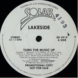 Lakeside Turn The Music Up VINYL 12" USED