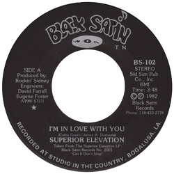 Superior Elevation I'm In Love With You USED VINYL 7INCH 45 RPM