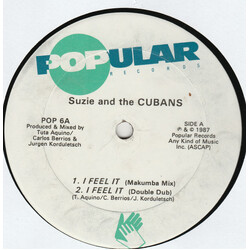 Suzie And The Cubans I Feel It USED VINYL 12INCH 33 S RPM