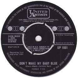 Force Five (2) Don't Make My Baby Blue USED VINYL 7INCH 45 RPM SINGLE