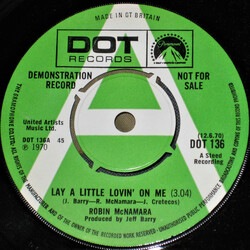 Robin McNamara Lay A Little Lovin' On Me USED VINYL 7INCH 45 RPM PROMO