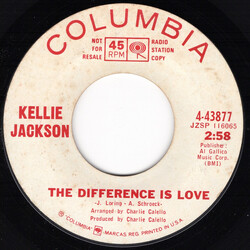 Kellie Jackson The Difference Is Love / In The Middle Of Nowhere USED VINYL 7INCH 45 RPM SINGLE PROMO STYRENE