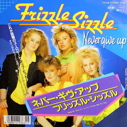 Frizzle Sizzle Never Give Up USED VINYL 7INCH 45 RPM SINGLE PROMO STEREO