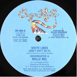 Grandmaster Flash & Melle Mel White Lines (Don't Don't Do It) / Melle Mel's Groove USED VINYL 12INCH 33 S RPM MAXI-SINGLE