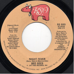 Bee Gees Night Fever USED VINYL 7INCH 45 RPM SINGLE STYRENE