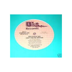 Red Plastic Bag Can't Find Me Brother USED VINYL 12INCH 33 S RPM SINGLE