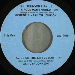 The Johnson Family (5) A Poor Man's World USED VINYL 7INCH 45 RPM