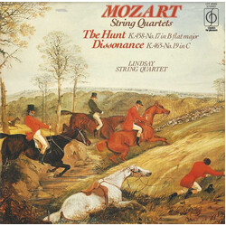 Wolfgang Amadeus Mozart / The Lindsays String Quartets: The Hunt K.458-No. 17 In B Flat Major / Dissonance K.465-No. 19 In C Vinyl LP USED
