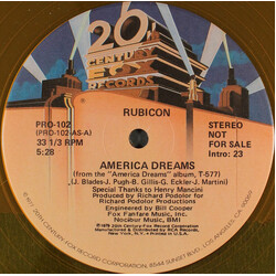Rubicon (2) America Dreams / Eyes Of Mary USED VINYL 12INCH 33 S RPM PROMO