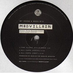 Madvillain All Caps / Curls (Radio Promo Version) VINYL 12" USED