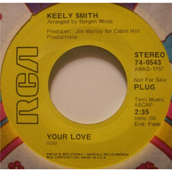 Keely Smith Your Love / The Loving Gift Vinyl 7" USED