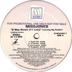 Miss Jones (2) 2 Way Street (#1 Lady) USED VINYL 12INCH 33 S RPM PROMO STEREO